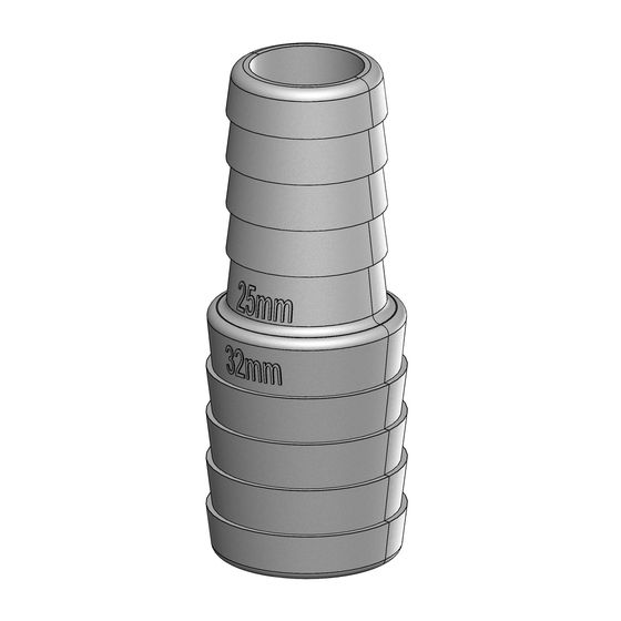 Jaycar Reducing Joiner – 32 mm to 25 mm Hose Reducer