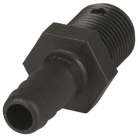 Jaycar Hose Tail to BSP Male Straight – 13mm (1/2") Hose to 1/2" BSP Thread