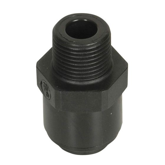 SPEEDFIT ADAPTORS (CONNECTION PIECES) - 12MM HOSE TO 3/8" BSPT ADAPTOR MALE