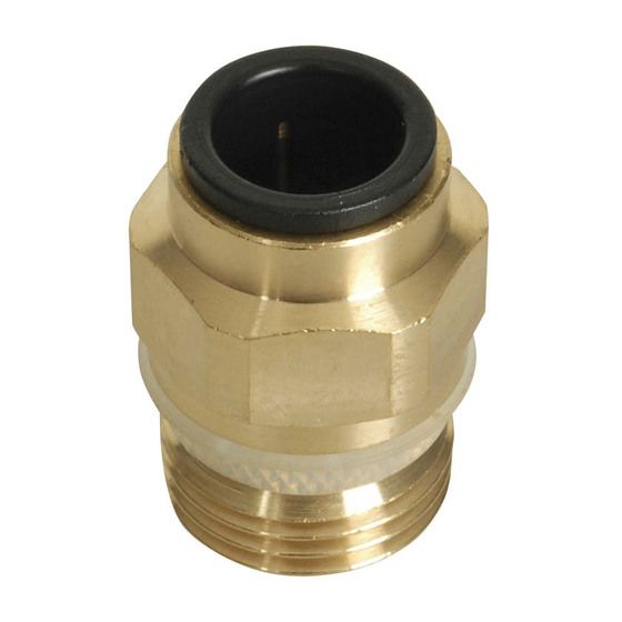 SPEEDFIT ADAPTORS (CONNECTION PIECES) - 12MM HOSE TO 1/2" BSP BRASS MALE STRAIGHT