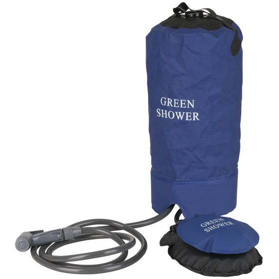 Portable Shower with Foot Pump – 10-15L, 2m Hose, Packs Flat