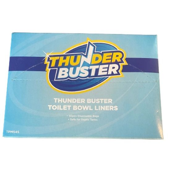 THUNDER BUSTER TOILET BOWL LINERS - PACK OF 50