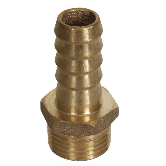 25mm Machined Bronze Connector with Tail – Barb to BSP Female | JAYCAR