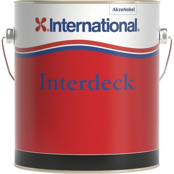 Interdeck Topcoat White 1L – Slip-Resistant Deck Paint with Low Sheen Finish