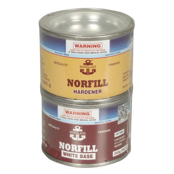 NORGLASS NORFILL EPOXY FILLER - 250G TIN KIT
