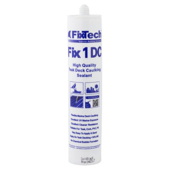 Black Deck Caulking FIX1DC – Sealant for Outdoor Timber Deck Gaps & Joints