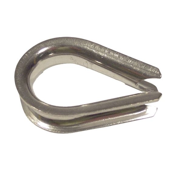 Jaycar Stainless Steel 316 Thimble – 4mm for Wire & Fibre Rope