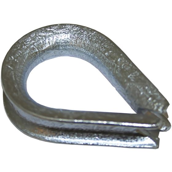 Mild Steel Hot Dip Galvanised Thimble – 20mm Wire or Fibre Rope