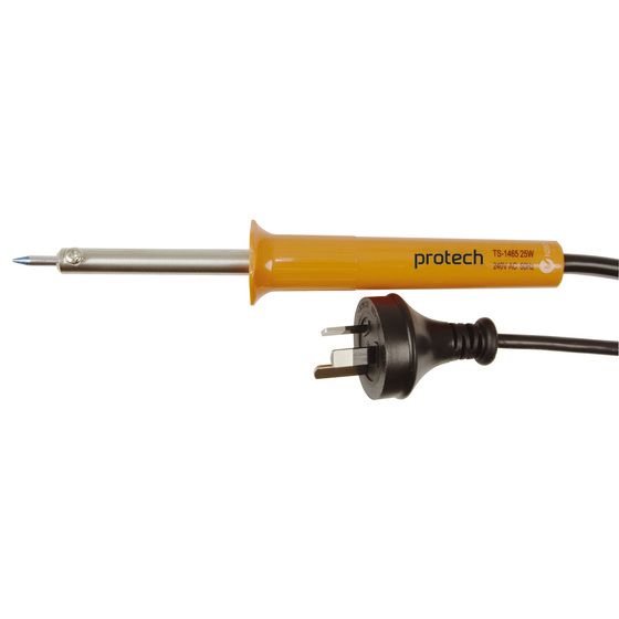 Jaycar 25W 240V Soldering Iron – Stainless Steel Barrel, Cool-Grip Handle