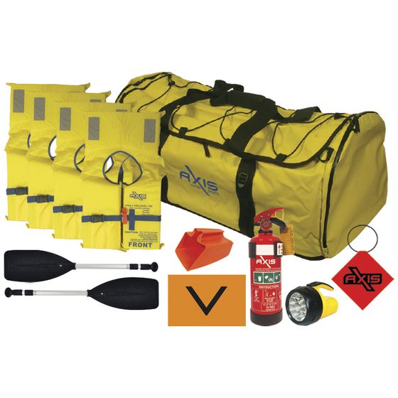 4-Person Inshore Safety Kit – L100 Jackets, Paddles & More (No Flares) | TSC398