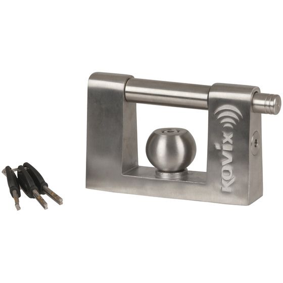 Jaycar Alarmed Trailer Lock – Cast Stainless Steel with 120dB Tamper Siren