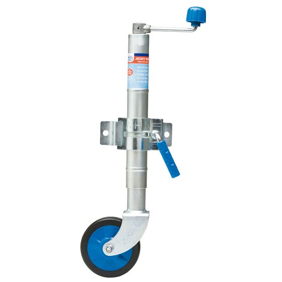 Jaycar 6in (135mm) Jockey Wheel – 350kg Max Load, Standard Clamp Assembly, 250mm Extension
