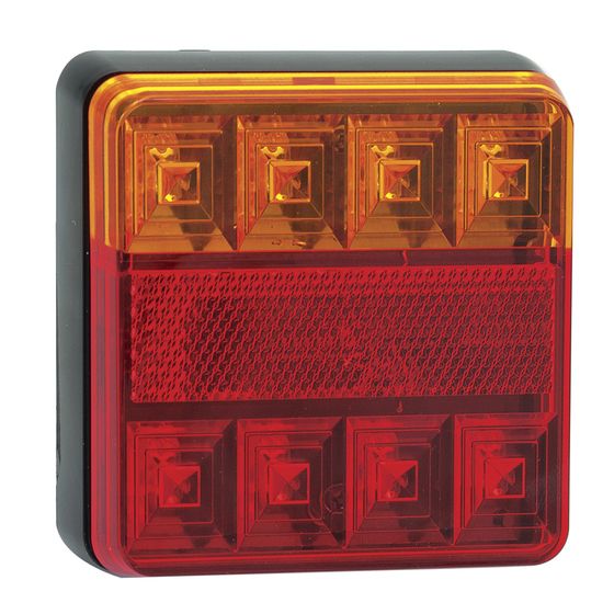 Jaycar LED Trailer Light – Single Stop/Tail/Turn, 100×100mm, 12V