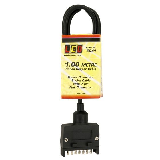 Jaycar Trailer Light Wiring Harness – 7-Pin Flat, Waterproof, Tinned Copper