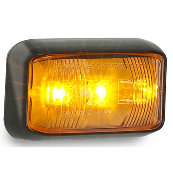 Jaycar Amber Vehicle Clearance Light – LED, IP68 Rated, 12/24V, ADR Approved