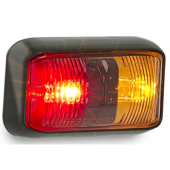 Jaycar Red/Amber Vehicle Clearance Light – LED, IP67 Rated, 12/24V, ADR Approved