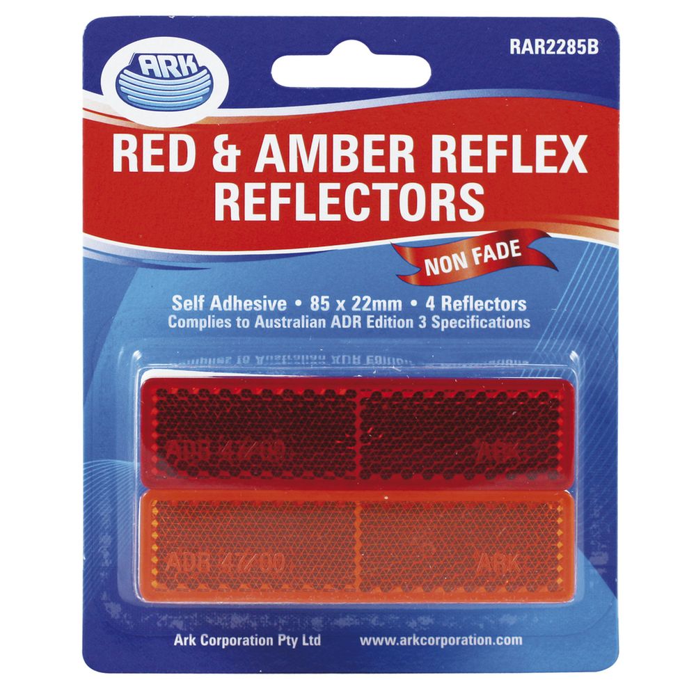 Trailer/ Other Vehicle Reflectors - Combo - 85 x 22mm (Pack of 4 ...