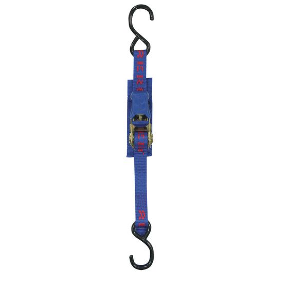 Jaycar Twin Pack Ratchet Tie-Down Straps – 1.5×25mm, Hook-to-Hook, 800kg