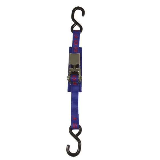TRANSOM HOOK STAINLESS STEEL TIE DOWN RATCHET STRAP