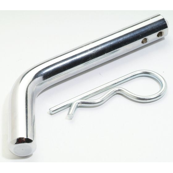 Spare Hitch Pin with R-Clip – 50mm Class 4 Receiver, 3500kg Towing Rating, Chrome Plated (JAYCAR)