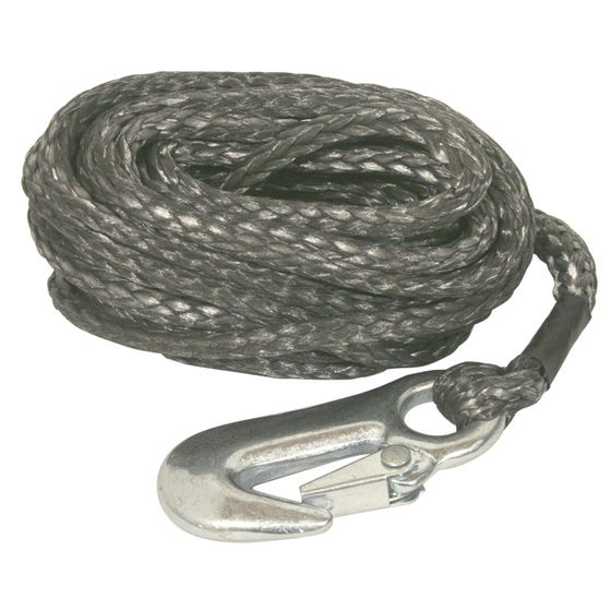 SYNTHETIC WINCH ROPE - 7MM X 7M (24FT) - 7MM ROPE X 7M (24FT)