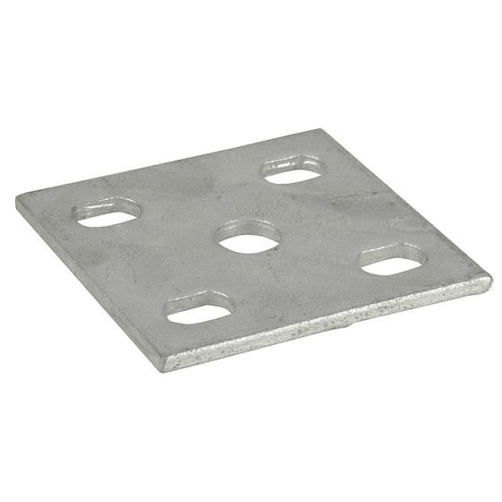 Universal Fish Plate 100x90x8mm – Trailer Axle & Spring Mounting Plate
