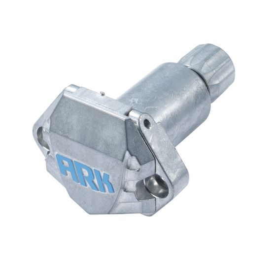 JAYCAR Small 7 Pin Round Metal Trailer Socket (Chassis Plug) - Die Cast (TTP072)