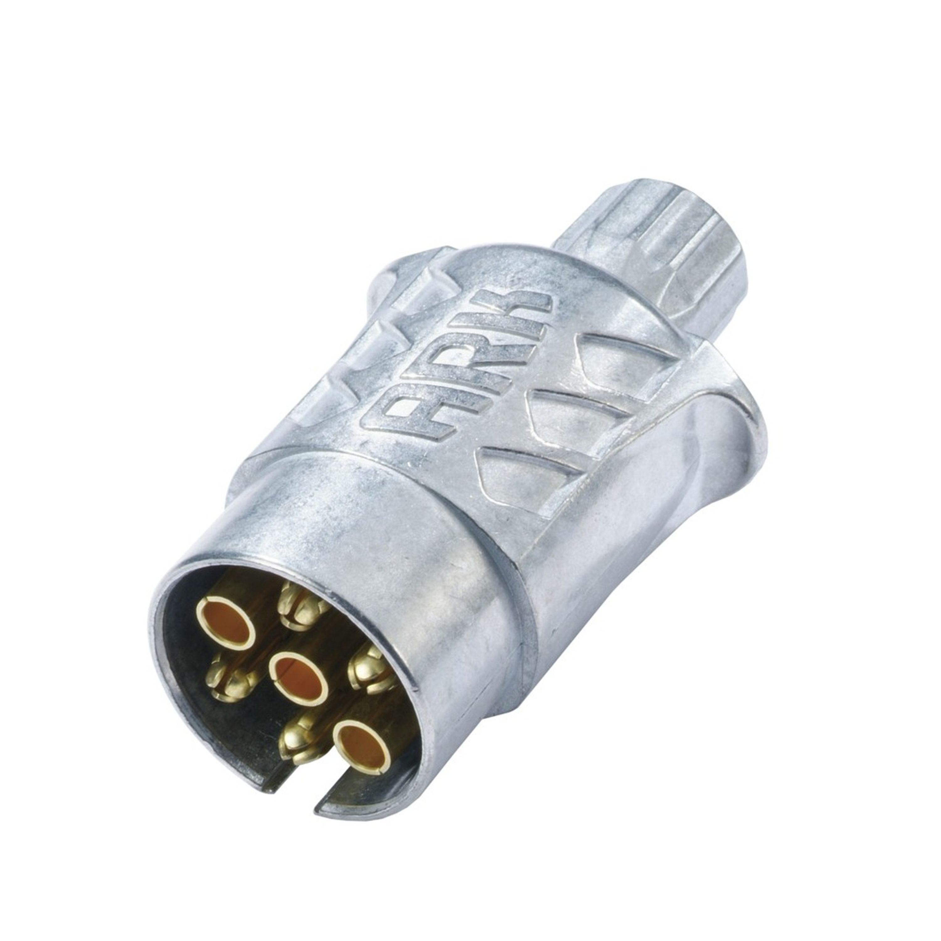 Large 7 Pin Round Metal Trailer Plug