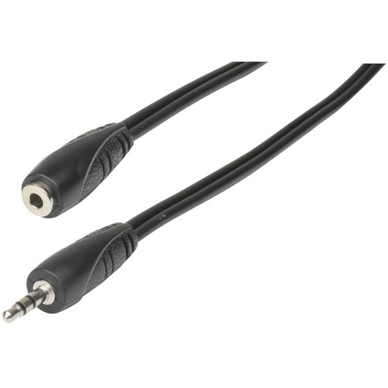 3.5MM STEREO PLUG TO 3.5MM STEREO SOCKET AUDIO CABLE - 3M