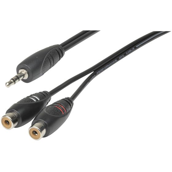 Jaycar 3.5mm to Dual RCA Audio Cable – 300mm