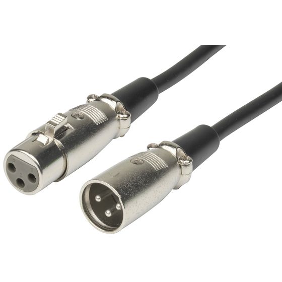 3 PIN XLR TYPE EXTENSION CABLES - 2M