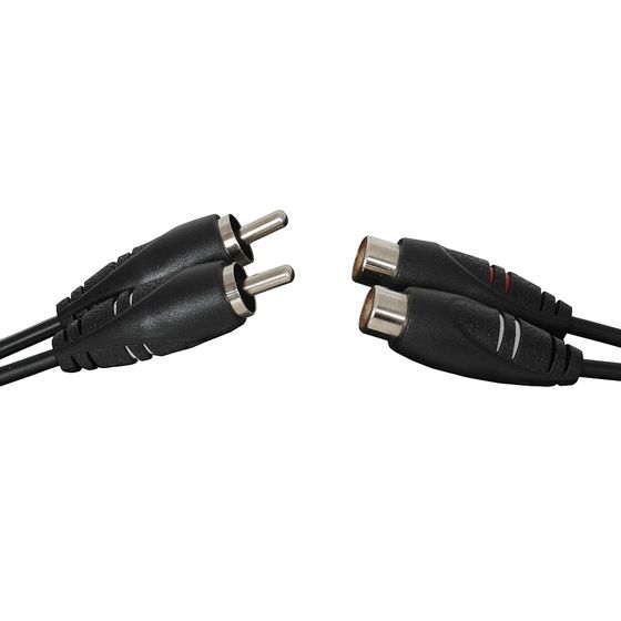 Jaycar 2 x RCA Plug to 2 x RCA Socket Audio Lead – 5 m
