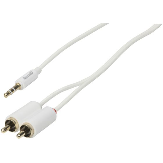 Jaycar Slim 3.5mm Stereo to Dual RCA Audio Cable – 2m