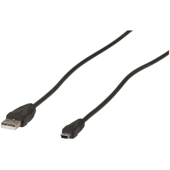 Jaycar USB 2.0 A Male to 5-Pin Mini-B Cable – 1.8m, 480Mbps