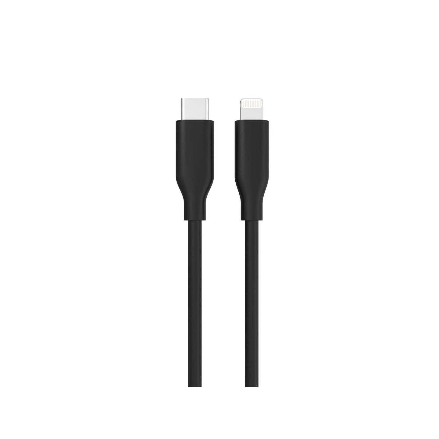 1.2m Black Silicone USB Type-C to Lightning MFi Cable