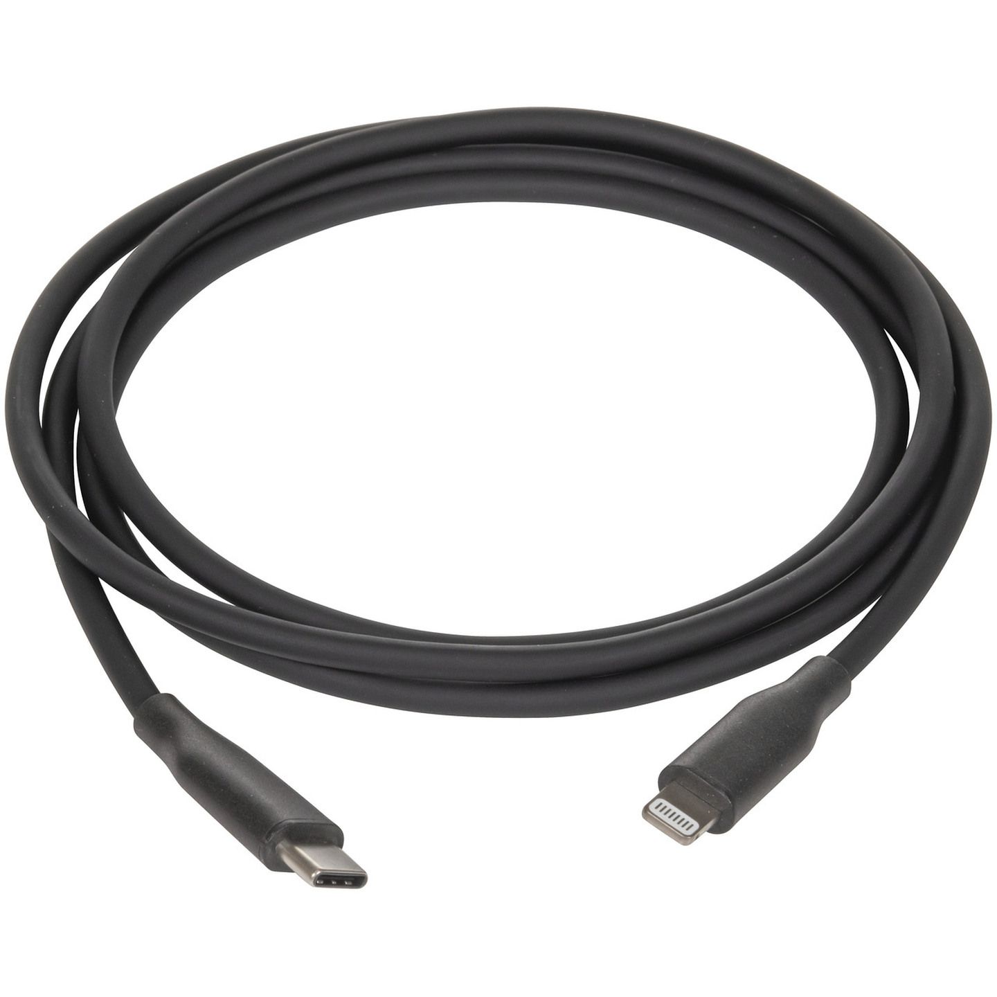 1.2m Black Silicone USB Type-C to Lightning MFi Cable