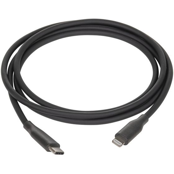 Jaycar 1.2m Black Silicone USB-C to Lightning MFI Cable – iPhone Charging & Data