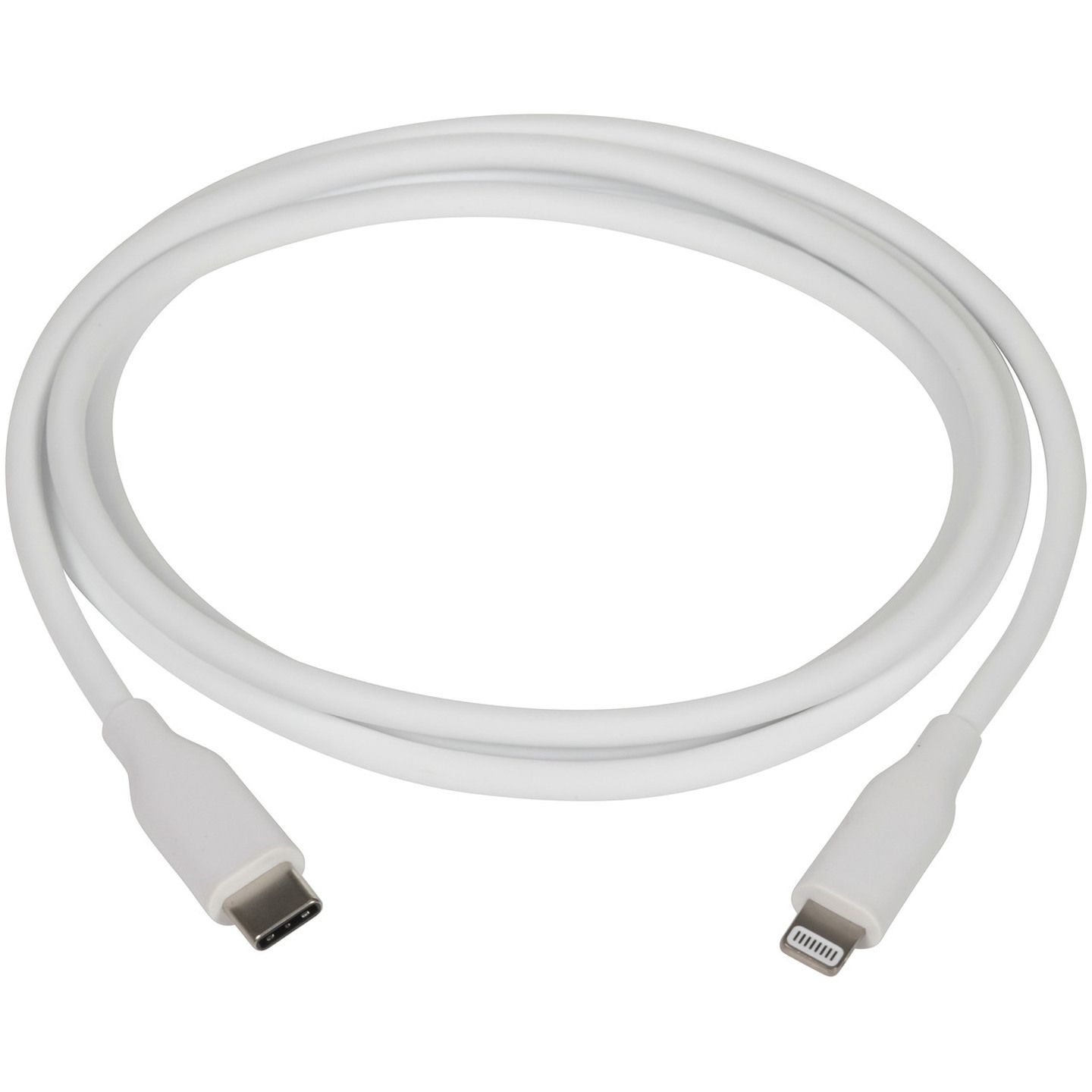 1.2m White Silicone USB Type-C to Lightning MFi Cable