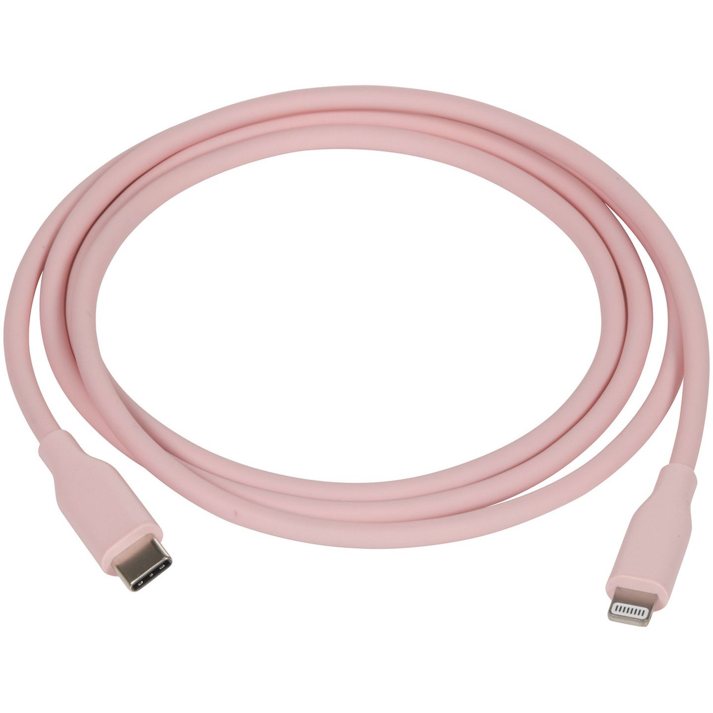 1.2m Pink Silicone USB Type-C to Lightning MFi Cable