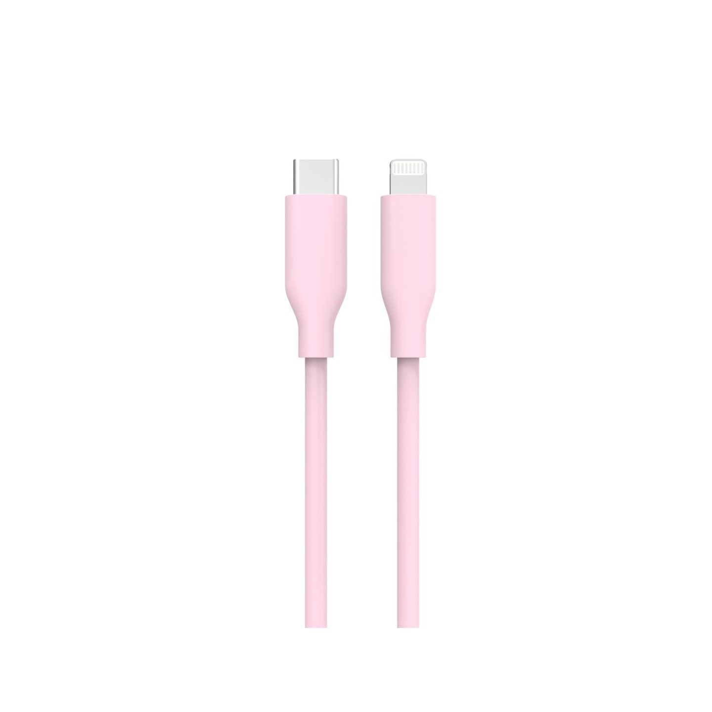 1.2m Pink Silicone USB Type-C to Lightning MFi Cable