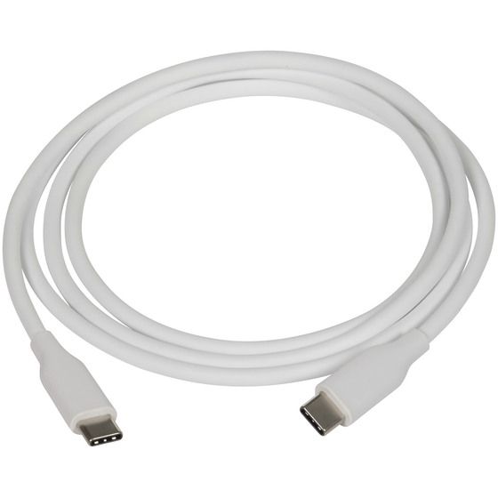 Jaycar White Silicone USB Type-C to Type-C Cable – 1.2m, 480Mbps (WC7944)