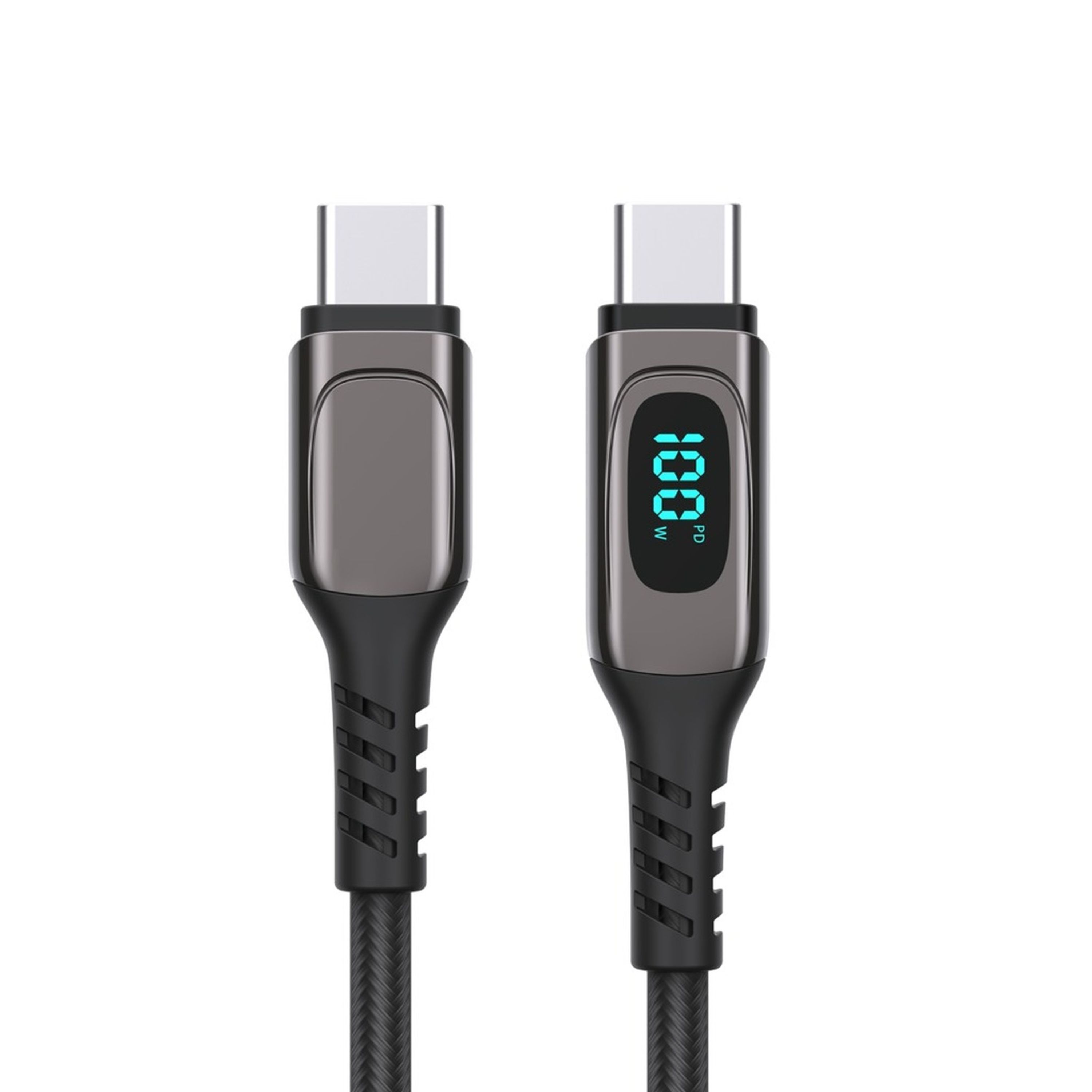 USB-C to USB-C Cable with LED Display 1m 