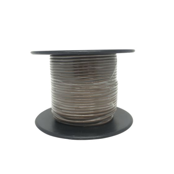 BROWN LIGHT DUTY HOOK-UP WIRE - 25M ROLL