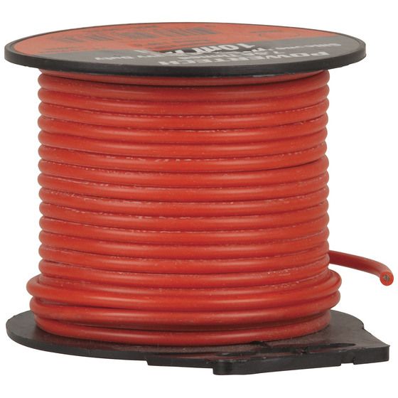 Jaycar 7.5A Heavy Duty Silicone Hookup Wire – Red – 10m Roll