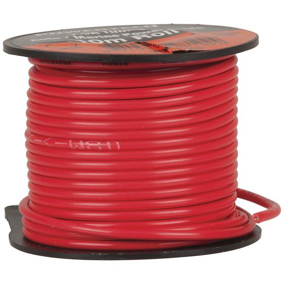Jaycar 7.5A Tinned Hook-Up Wire – Red – 10m Roll | Marine & General Duty