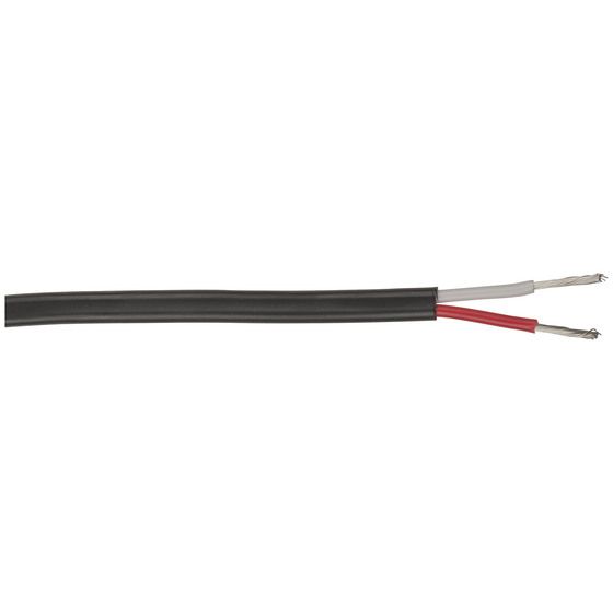 7.5A 2-Core Tinned DC Power Cable – Red/White | 100m Roll