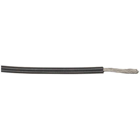 25A Automotive DC Power Cable – Black | Tinned Copper, 100m Roll (JAYCAR)