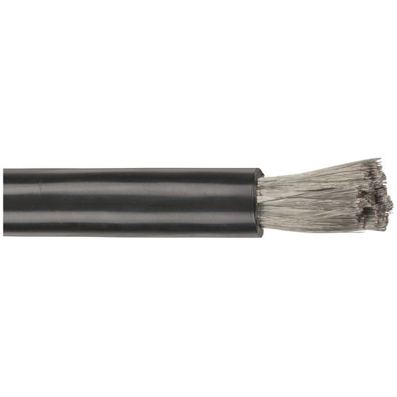 Jaycar 0 Gauge OFC Power Cable – Black, 25m Roll, 240A Peak / 200A Constant