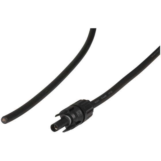 2m Solar Power Cable – MC4 Plug to Bare End – 6mm² (10AWG)