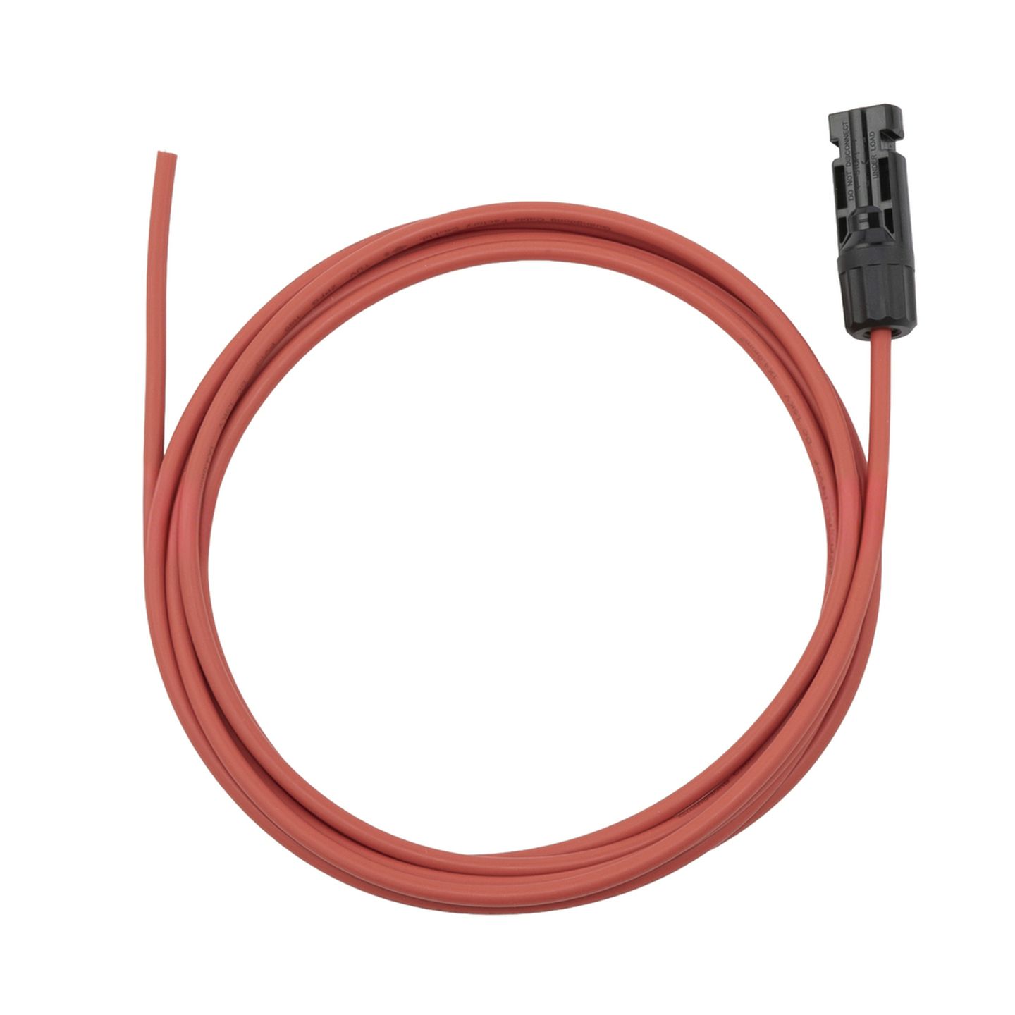MC4 Single Socket to Bare End - 6m RED Solar Power Cable 